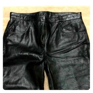 Women's riding leather pants